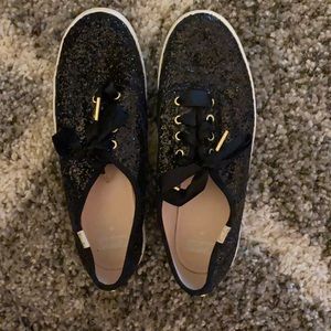 Keds x ksny black glitter sneaker